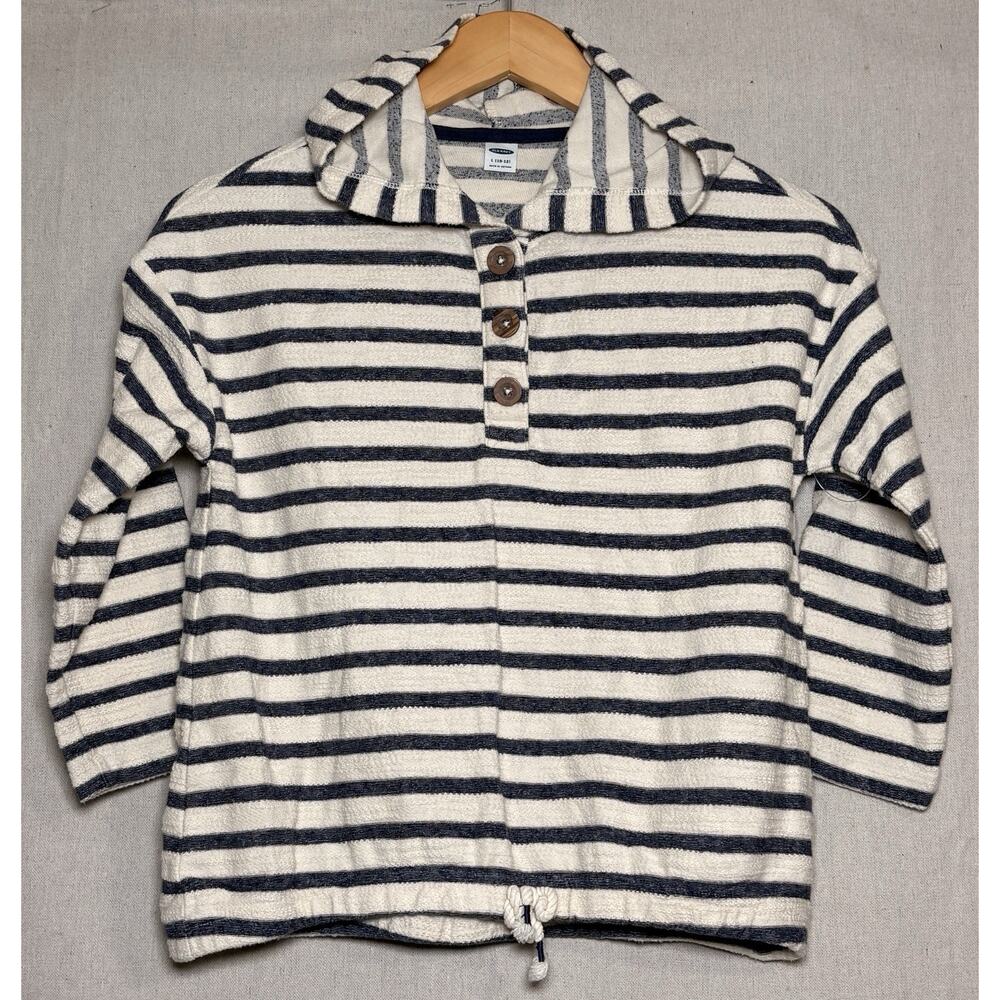 Old Navy Baja Beach Hoodie Striped Youth Kids Size L 10-12 NWOT